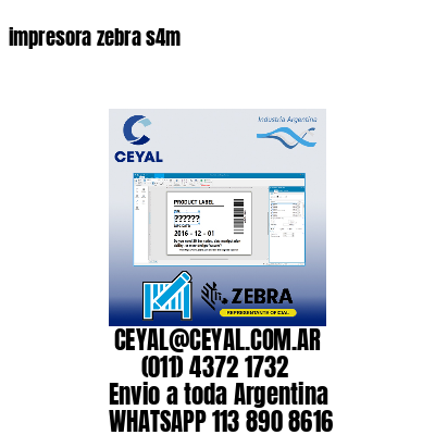 impresora zebra s4m