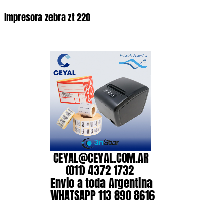 impresora zebra zt 220