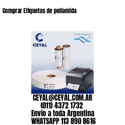 Comprar Etiquetas de poliamida