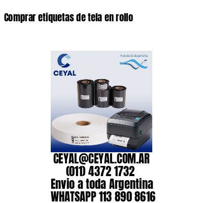 Comprar etiquetas de tela en rollo