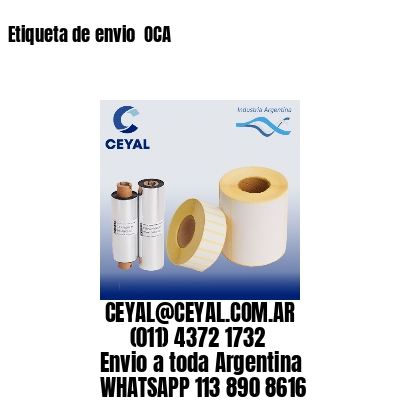 Etiqueta de envio  OCA