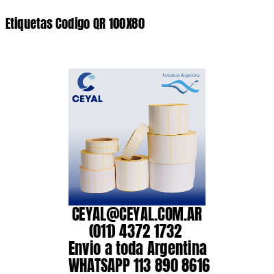 Etiquetas Codigo QR 100X80
