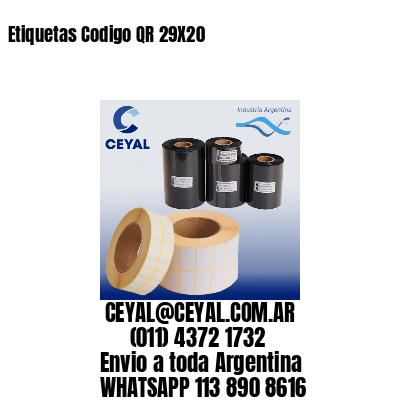 Etiquetas Codigo QR 29X20