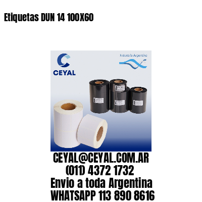 Etiquetas DUN 14 100X60