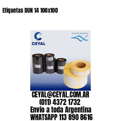 Etiquetas DUN 14 100×100