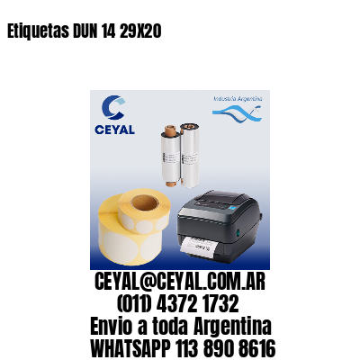 Etiquetas DUN 14 29X20