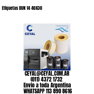 Etiquetas DUN 14 40X30