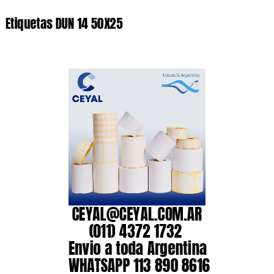 Etiquetas DUN 14 50X25