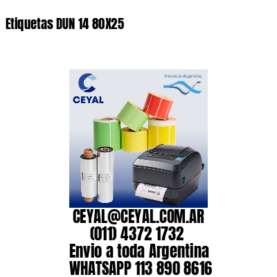 Etiquetas DUN 14 80X25