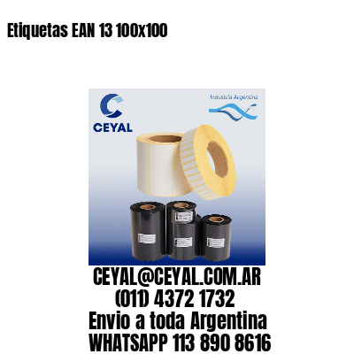 Etiquetas EAN 13 100×100