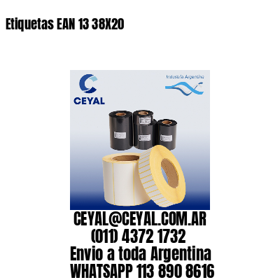 Etiquetas EAN 13 38X20