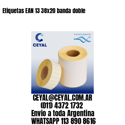 Etiquetas EAN 13 38×20 banda doble