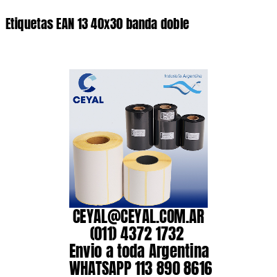 Etiquetas EAN 13 40×30 banda doble