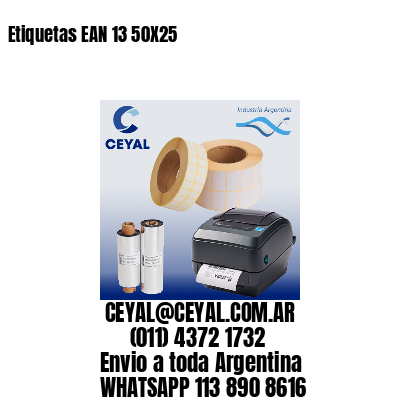 Etiquetas EAN 13 50X25