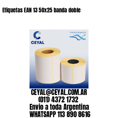 Etiquetas EAN 13 50×25 banda doble