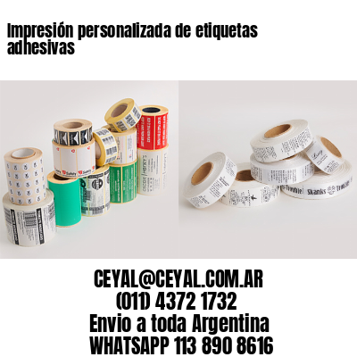 Impresión personalizada de etiquetas adhesivas
