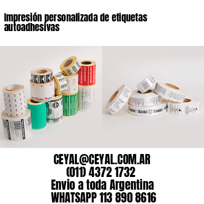 Impresión personalizada de etiquetas autoadhesivas