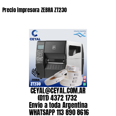 Precio impresora ZEBRA ZT230