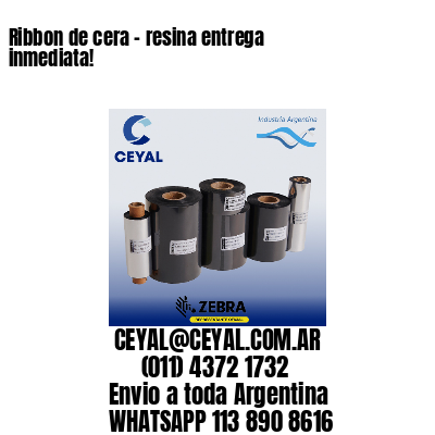 Ribbon de cera – resina entrega inmediata!