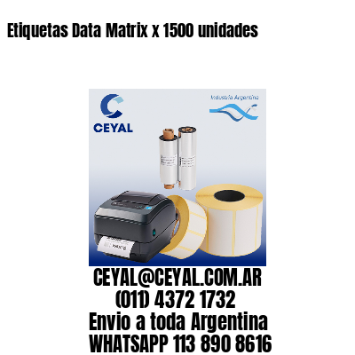 Etiquetas Data Matrix x 1500 unidades
