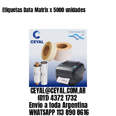 Etiquetas Data Matrix x 5000 unidades