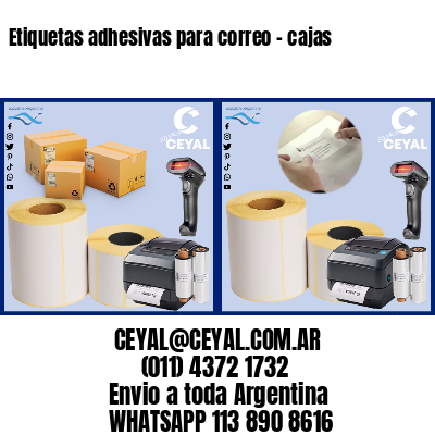Etiquetas adhesivas para correo – cajas