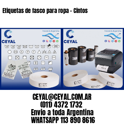 Etiquetas de fasco para ropa – Cintos