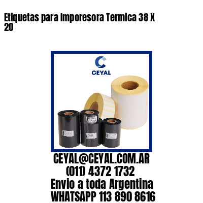 Etiquetas para Imporesora Termica 38 X 20