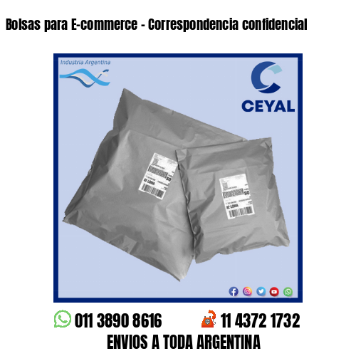 Bolsas para E-commerce – Correspondencia confidencial