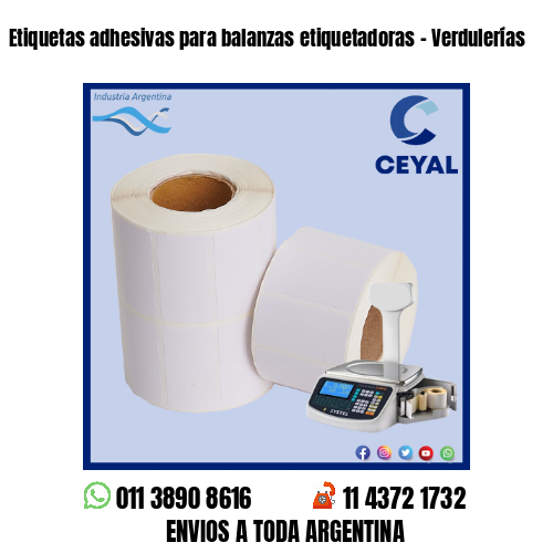Etiquetas adhesivas para balanzas etiquetadoras – Verdulerías