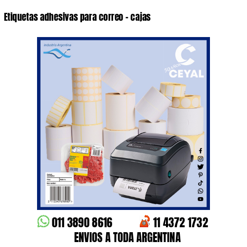 Etiquetas adhesivas para correo – cajas