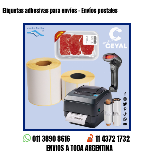 Etiquetas adhesivas para envíos – Envíos postales