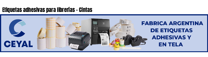 Etiquetas adhesivas para librerías - Cintas