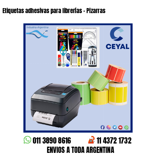 Etiquetas adhesivas para librerías – Pizarras