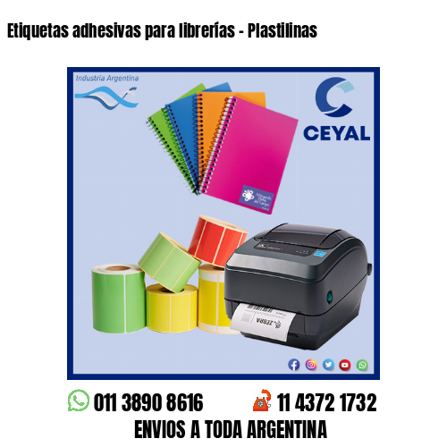 Etiquetas adhesivas para librerías – Plastilinas