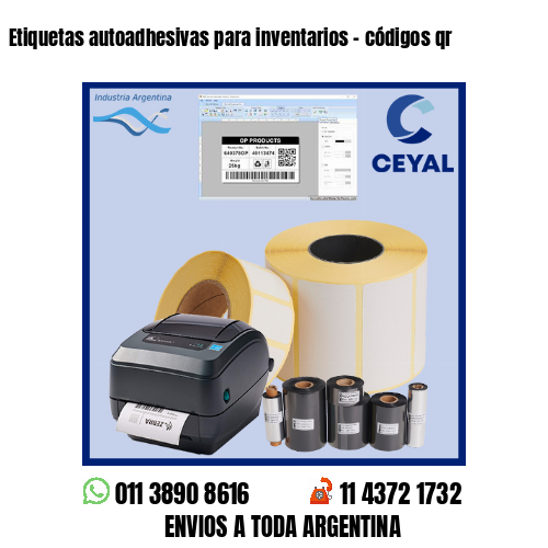Etiquetas autoadhesivas para inventarios – códigos qr