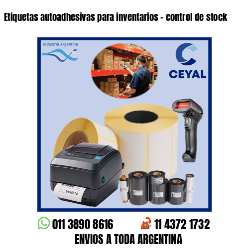 Etiquetas autoadhesivas para inventarios – control de stock