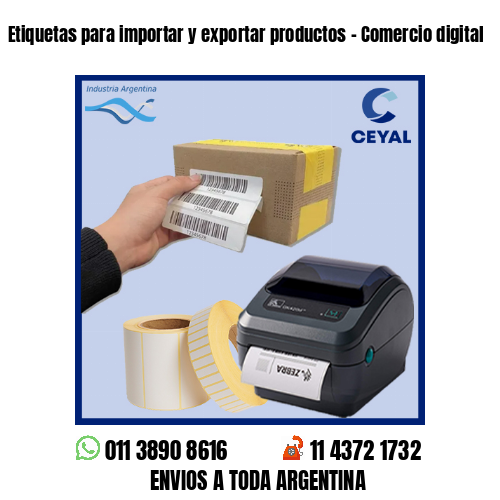 Etiquetas para importar y exportar productos – Comercio digital