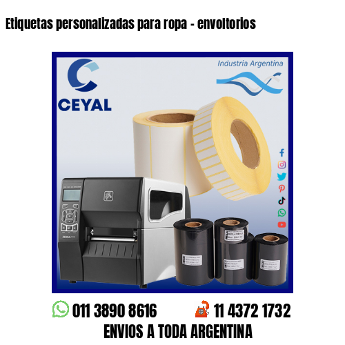 Etiquetas personalizadas para ropa – envoltorios