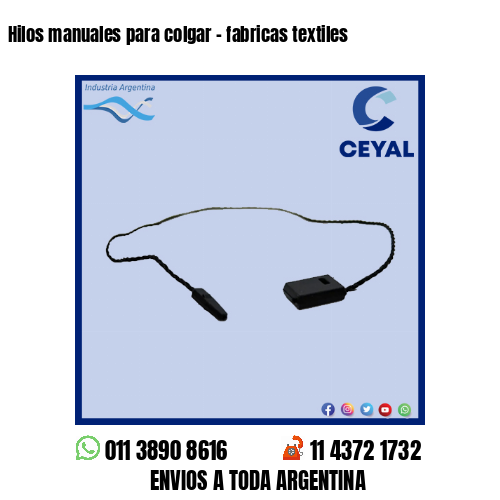 Hilos manuales para colgar – fabricas textiles