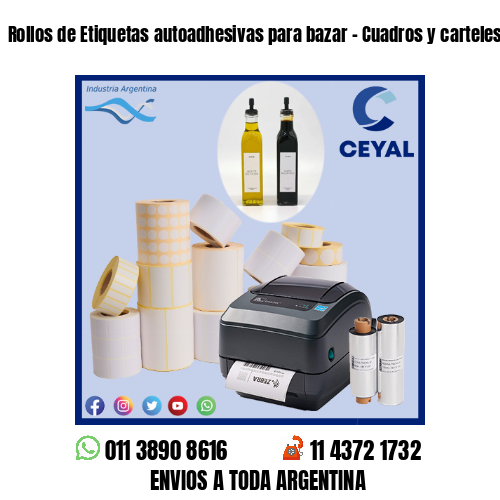 Rollos de Etiquetas autoadhesivas para bazar – Cuadros y carteles