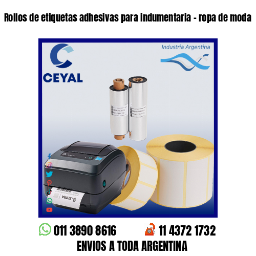 Rollos de etiquetas adhesivas para indumentaria – ropa de moda