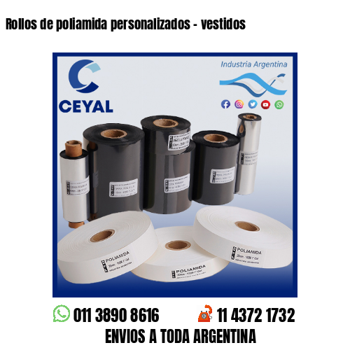 Rollos de poliamida personalizados – vestidos