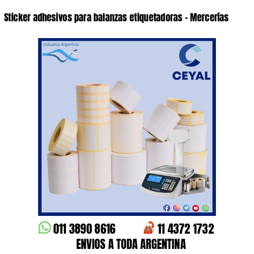 Sticker adhesivos para balanzas etiquetadoras – Mercerías