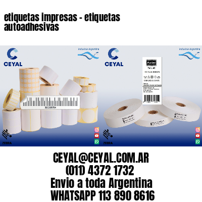 etiquetas impresas – etiquetas autoadhesivas
