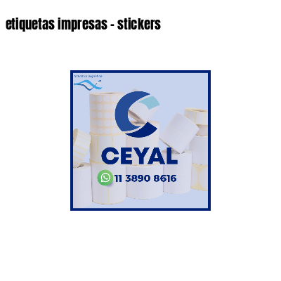etiquetas impresas - stickers