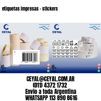 etiquetas impresas – stickers