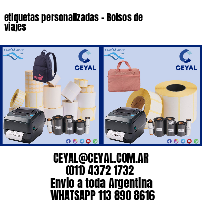 etiquetas personalizadas – Bolsos de viajes