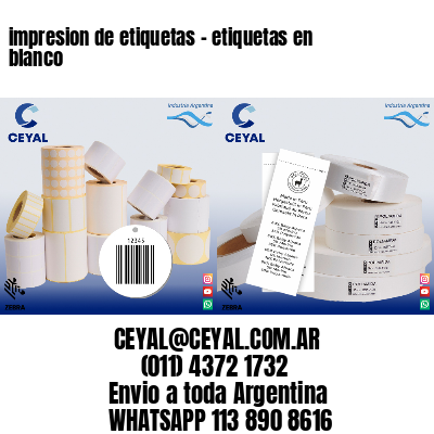 impresion de etiquetas – etiquetas en blanco