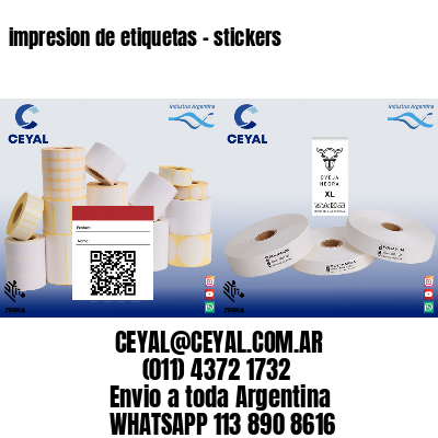 impresion de etiquetas – stickers